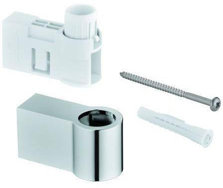 GROHE Brausestangenhalter 48608 für Tempesta Brausestangen – Chrom, inkl. Befestigungsset