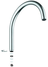 GROHE U-Auslauf 13372 Chrom – Schwenkbarer Rohrauslauf mit Anschlagbegrenzung für Spültischbatterien