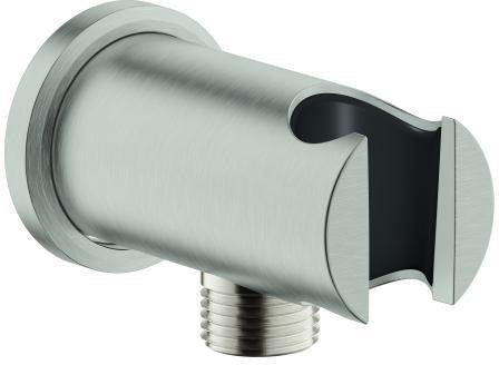 GROHE Rainshower Wandanschlussbogen 26658 mit runder Rosette, eigensicher, chrom