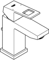 GROHE Eurocube Einhand-Waschtischbatterie mit Zugstangen-Ablaufgarnitur, chrom, EcoJoy
