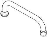 GROHE U-Auslauf 13034 für Küchen-Wandbatterien, 301 mm Ausladung, chrom