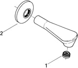 GROHE Wanneneinlauf 13540 DN20 Ausladung 140 mm chrom – Wandmontage mit Mousseur