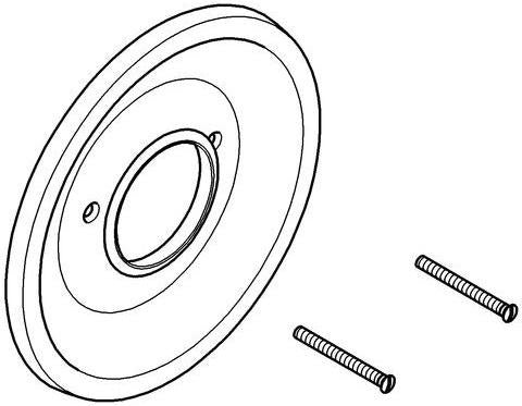 GROHE Rosette 46062 Ø170 mm für UP-Einhandmischer – Chrom