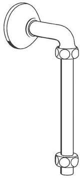 GROHE Abgangsbogen 12408 ohne Thermometer, Quetschverschraubungen 3/4Zx1, chrom