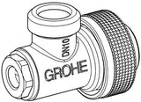 GROHE Eckventil 42235 für WC-Spülkasten – Messing, rechtwinklig, 1/2 Zoll x 3/8 Zoll