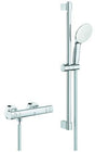 GROHE Grohtherm 800 Cosmopolitan Thermostat-Brausebatterie mit Brausestangenset 600 mm chrom