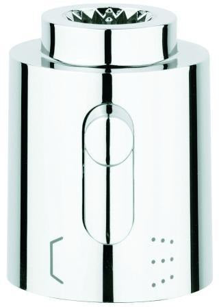 GROHE Absperrgriff 06654 für Aquadimmer – Chrom, Kunststoff verchromt, StarLight Oberfläche