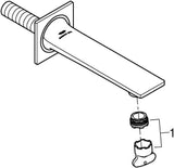 GROHE Allure Wanneneinlauf DN20 Wandmontage cool sunrise gebürstet