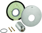 GROHE Rosette 46904 Chrom – Fertigmontageset für Einhand-Brausebatterie, 150 mm, QuickFix