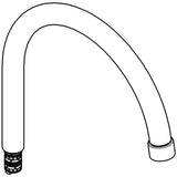 GROHE Auslauf 13240 – Schwenkbarer Rohrauslauf mit 90° Anschlagbegrenzung, Chrom