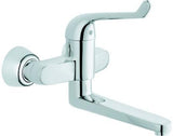 GROHE Euroeco Special Sicherheitsmischbatterie Wandmontage 256 mm Ausladung Chrom