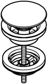 GROHE Ablaufgarnitur 65807 mit Klickverschluss – satin graphite, für Waschtische