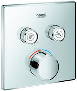 GROHE SmartControl Unterputzmischer 29148 eckig mit 2 Absperrventilen chrom