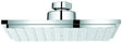 GROHE Euphoria Cube 152 Kopfbrause 152x152 mm 8 l/min Chrom – 1 Strahlart Rain