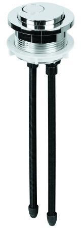 GROHE 2-Mengen Druckknopf 49526 für Keramik-Spülkasten – Chrom, zwei Spültasten