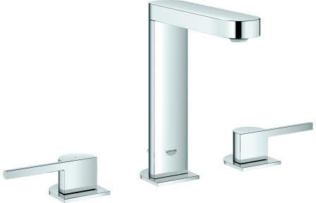 GROHE Plus 3-Loch-Waschtischbatterie – Chrom, 175 mm, EcoJoy, SpeedClean, Zugstangen-Ablaufgarnitur