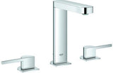 GROHE Plus 3-Loch-Waschtischbatterie – Chrom, 175 mm, EcoJoy, SpeedClean, Zugstangen-Ablaufgarnitur