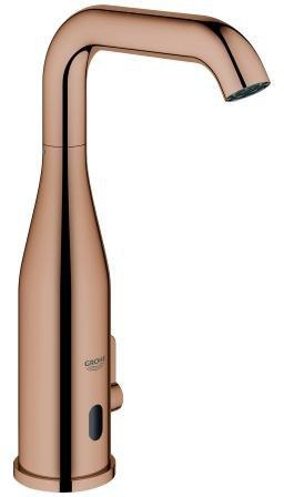 GROHE Essence E Infrarot-Elektronik Waschtisch-Armatur mit Mischung & Temperaturbegrenzer, 6V Batterie, Chrom