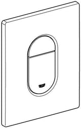 GROHE Arena Cosmopolitan WC-Betätigung 38844 – Pneumatisch, Chrom, 2-Mengen-Technik