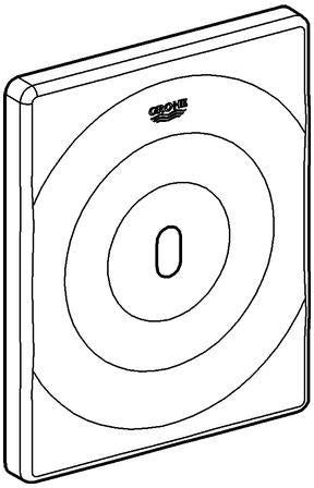 GROHE Tectron Surf Urinal-IR-Elektronik 37337_1 – 6V FMS für Rapido U/UMB, Chrom