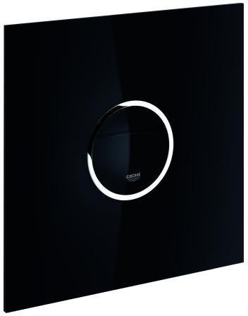 GROHE Veris Light WC-Betätigung 200x200mm Sicherheitsglas SoftTouch LED velvet black