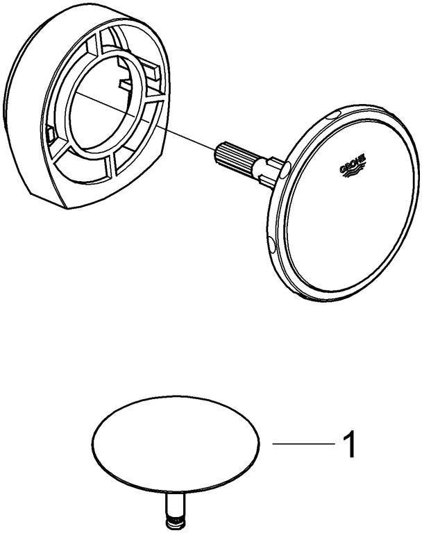 GROHE Talentofill Wannenfüll-/Ab-/Überlaufgarnitur 19952 FMS in Chrom