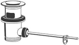 GROHE Ablaufgarnitur 1 1/4 Zoll für Waschtisch mit Überlauf – Chrom, Messing, Hebemechanismus