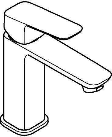GROHE Cubeo Einhand-Waschtischbatterie M-Size Chrom – SilkMove & EcoJoy