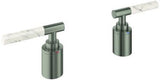 GROHE Atrio Private Collection Hebelgriffe White Attica Caesarstone Chrom – 2er-Set H/C