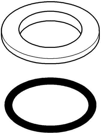 GROHE Rosette 36370 Chrom – Armaturenrosette 49,5 mm Außen-Ø, 33,5 mm Innen-Ø, 6 mm Stärke