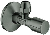 GROHE Eckventil 1/2x3/8'' mit Quetschverschraubung, Schubrosette & Metallgriff – Chrom