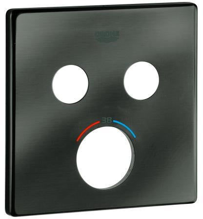 GROHE Rosette 49039 für SmartControl Unterputz-Thermostat mit 2 Absperrventilen, eckig, Chrom