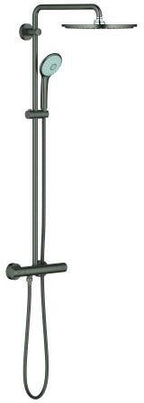 Thermostatbatterie, Duscharm, Rainshower Cosmopolitan 310 Me / hard graphite gebürstet / 1132 mm