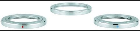 GROHE Rosette 45999 in Chrom – 60 mm Außendurchmesser, 49,5 mm Innendurchmesser, spannend