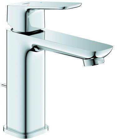 GROHE Cubeo Einhand-Waschtischbatterie M-Size mit Zugstangen-Ablaufgarnitur in Chrom
