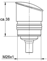 GROHE Aufputz-Umstellung 440425 für Eichelberg EH-Wannenbatterien – Chrom