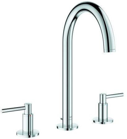 GROHE Atrio 3-Loch-Waschtischbatterie mit schwenkbarem Bogenauslauf und EcoJoy in Chrom