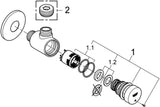 GROHE Selbstschluss-Brauseventil Euroeco CT 36267 Aufputz-Montage chrom