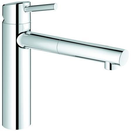 GROHE Concetto Einhand-Spültischbatterie mit ausziehbarem Auslauf – Chrom