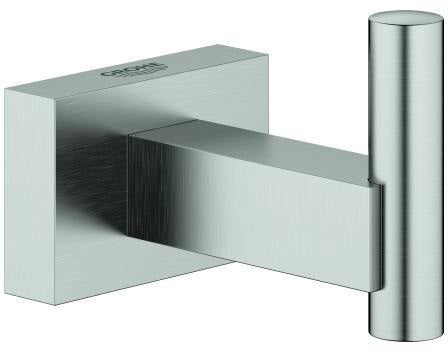 GROHE Essentials Cube Bademantelhaken – 1-fach, verchromt, verdeckte Befestigung