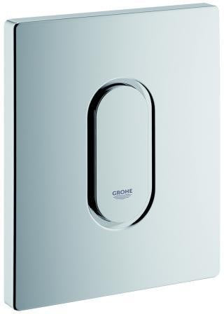 GROHE Arena Cosmopolitan Urinal-Betätigungsplatte 116x144 mm – Manuelle Auslösung, Chrom, LongLife Oberfläche