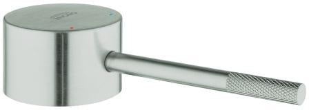 GROHE Hebel 48193 Chrom – Armaturengriff mit rot/blauer Temperaturanzeige