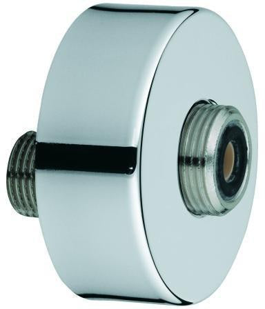 GROHE S-Anschluss 12662 Chrom – 1/2" x 3/4" mit Schalldämpfer und Rosette