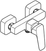 GROHE Cubeo Brause-Einhandhebelmischer Aufputzmontage Chrom mit Temperaturbegrenzer