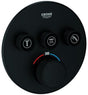 GROHE Grohtherm SmartControl Unterputz-Thermostat 3 Ventile Phantom Black