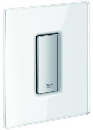GROHE Skate Cosmopolitan Urinal-Betätigungsplatte 116x144 mm velvet black Glas