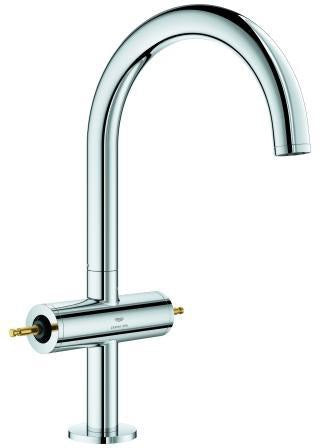 GROHE Atrio Private Collection Waschtisch-Einlochbatterie L-Size chrom – für Hebelgriffe