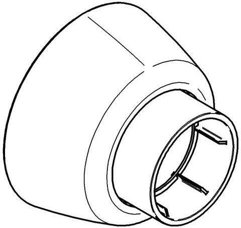 GROHE Wandrosette 440423 konisch für Eichelberg EHM und Thermostate chrom