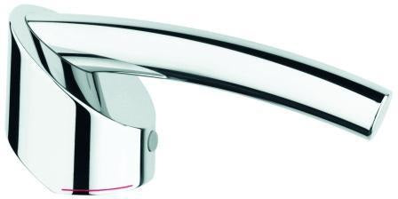 GROHE Hebel 46502 für Tenso FMS Einhandmischer Wanne/Brause – Chrom, Temperaturanzeige rot/blau