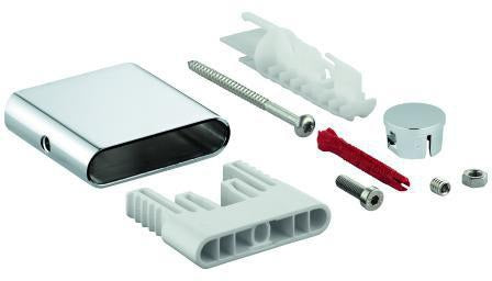 GROHE Brausestangenhalter 48425 für Rainshower SmartActive – Chrom, Metall, inkl. Befestigungsset